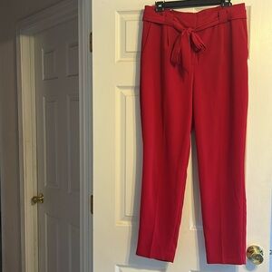 Express Red Casual Pants